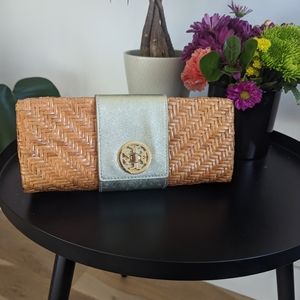 Tory Burch Rattan clutch